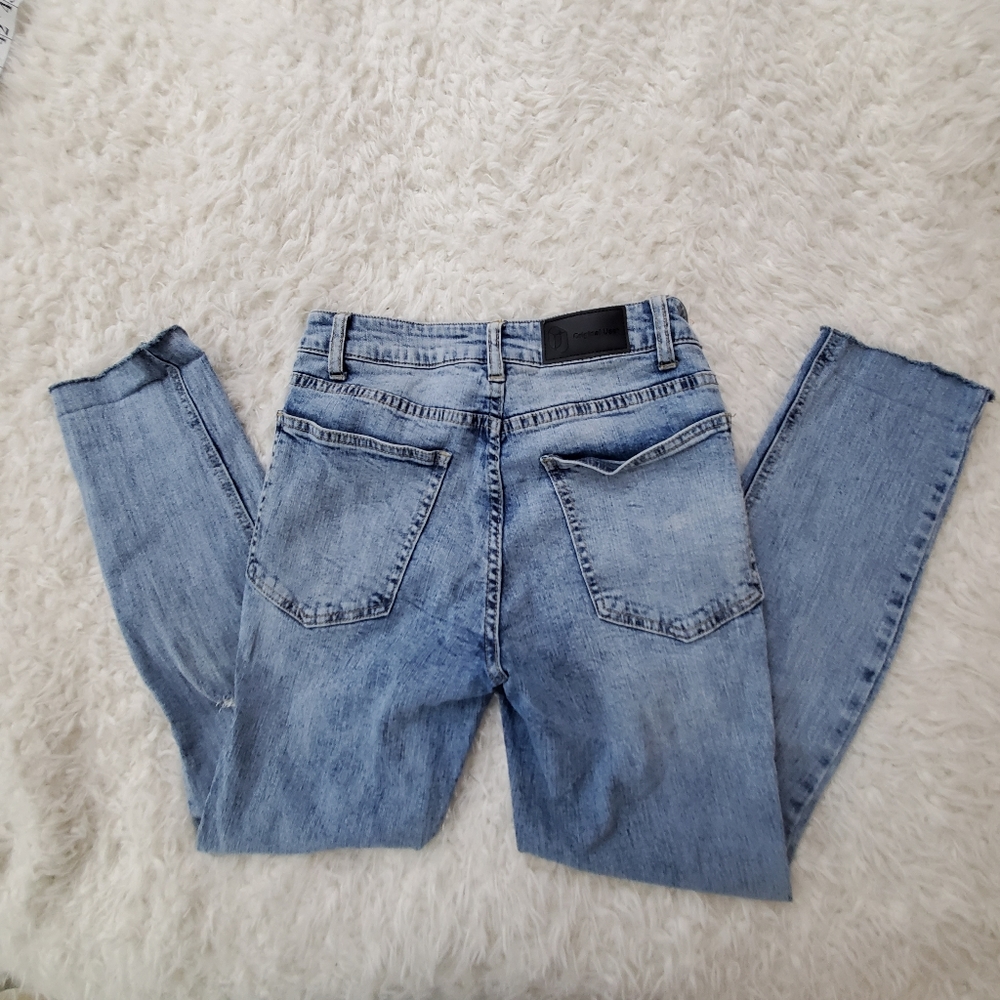 Distressed Original Use Stone Washed Skinny Jeans - Picture 5 of 12